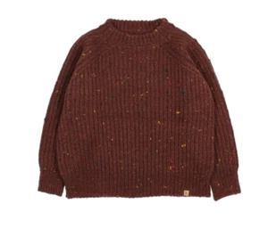 BUHO BOTONATO JUMPER SWEATER TOP PULLOVER BROWNIE WOOL Kids Size 10 NWT - Picture 1 of 3