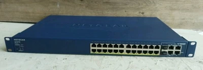 Netgear FS728TP Prosafe 24+4 Gigabit Smart Network Switch with PoE K2C10 - Image 1 of 4