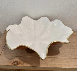 Rare Beatriz Ball Encanto Aries Large Luxury Bowl With White/Peach/Gold Accent - Picture 1 of 11