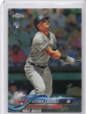 2018 Topps Chrome Gleyber Torres #HMT80 Rookie RC New York Yankees - Image 1 of 2