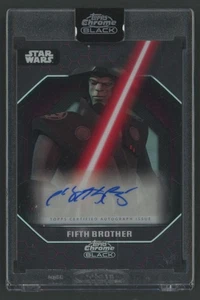 2024 Topps Chrome Black Star Wars Philip Anthony-Rodriguez as Fifth Brother Auto - Bild 1 von 2