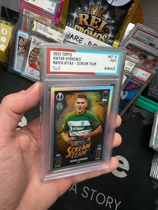 2023 TOPPS VIKTOR GYOKERES MATCH ATTAX SCREAM TEAM #ST 12 SOC POP1 AUTHENTICATED - Picture 1 of 2