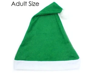 Weihnachtsmütze Nikolaus Erwachsene grün-weiß festlich klassisch weich Mütze - Bild 1 von 1