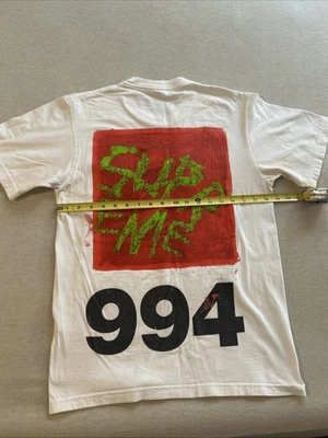 SUPREME Supreme Paint Tee 994 Paint T shirt Size Small White Back Hit Read Desc. - Image 1 of 4