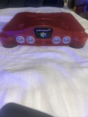 Nite Do 64 Clear Red, Original cables Comes With Controller. Works Is In 10/10 - Image 1 of 4