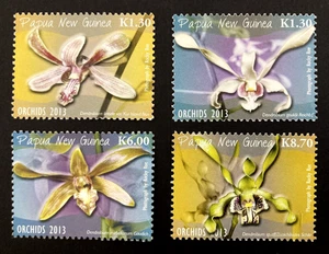 PNG - 2013 Orchids - Set of 4 stamps MNH (Lot 1). - Picture 1 of 2