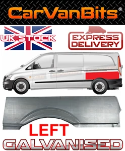 PARA MERCEDES VITO VIANO W639 03-14 PANEL REPARACIÓN PASO RUEDA TRASERO CARROCERÍA LATERAL SUPERIOR - Imagen 1 de 6