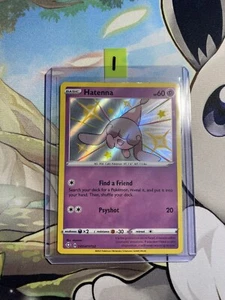 Pokémon TCG Hatenna Shining Fates SV054/SV122 Holo Shiny Holo Rare NM/MINT - Picture 1 of 3