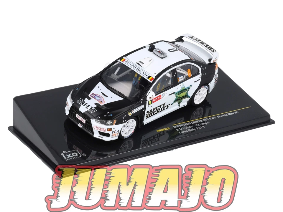 IXO533 Voiture 1/43 IXO Models Rallye MITSUBISHI Lancer Evo X Safety Sheriff 201 - Photo 1/4