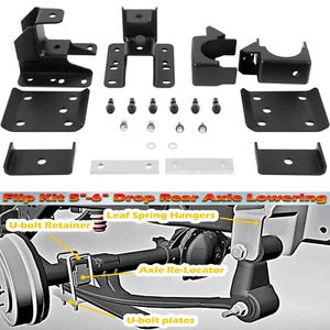 5-6" Rear Drop Lowering Axle Flip Kit For 07-20 Chevy Silverado Sierra 1500 GMC - Picture 1 of 10