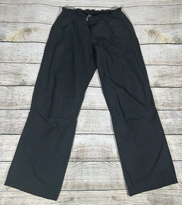 Lululemon Track Bottoms Women’s Size 10-12 Black Athletic With Internal Leggings - Picture 1 of 14