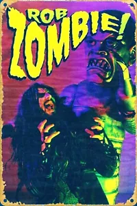 Rob Zombie! Insegna Rock metallo pesante latta metallo look vintage - Foto 1 di 1