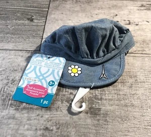Kreatologiepuppe Zubehör Pariser Hut Denim blau neu Retro aus den späten 2000er Jahren - Bild 1 von 11