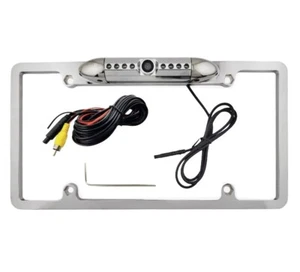 License Plate Frame Mount Rear View Backup Camera for Sony XAV-AX8100 XAVAX8100 - Picture 1 of 4