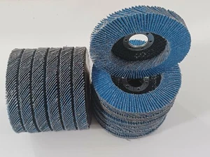 30 Pack FLAP DISC SANDING GRINDING 4-1/2" X 7/8" 40 GRIT- Industrial Grade  - Picture 1 of 6