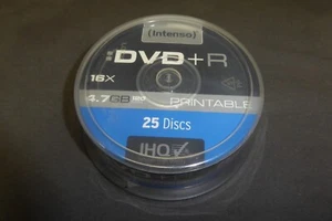 Intenso DVD+R Printable 50 Disc 4,7 Gb - Picture 1 of 2