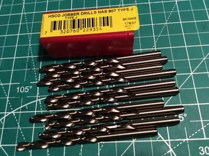 10 pc Dormer "C" HSS Cobalt Jobbers Drills Type J NAS907 A745 New (585) - Picture 1 of 5