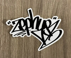 Auténtica etiqueta calcomanía adhesiva Zephyr graffiti rara - Imagen 1 de 3