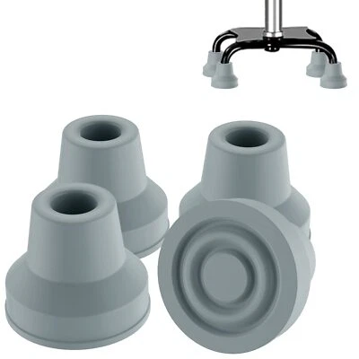 4 piezas de puntas de goma para bastón de 1/2 pulgada de repuesto resistente Foto 1 de 4