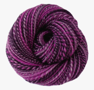 Fio merino de outono rosa fiado à mão volumoso robusto lã grossa roxo rosa 115m/128yds - Imagem 1 de 3
