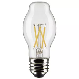 Satco S9575 Filament Clear LED Bulb 5W =40W BT15 Medium E26 Base 2700K 120V - Picture 1 of 4