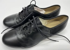 Capezio Tele Tone Black Tap Shoes - Size 8 1/2 W ON SHOE BUT FIT MORE LIKE 7.5W - Picture 1 of 5