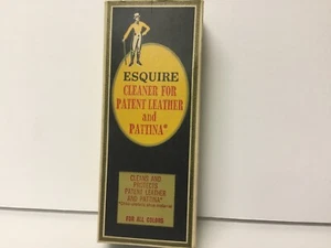 Leather Cleaner Esquire Brand FULL UNOPENED Bottle VTG 1950s NOB. S51. - Picture 1 of 7