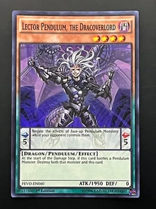 Lector Pendulum, The Dracoverlord Super Rare PEVO-EN060 1st Edition Yugioh Card - Picture 1 of 2