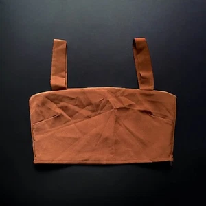 Vesper 247 Crop Top Size 12 Brown - Picture 1 of 3