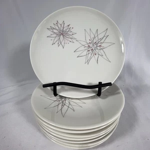 Juego de 8 placas Caribe Pink Fancy 6,25” Carlos Montes G Starburst Atomic MCM - Imagen 1 de 7