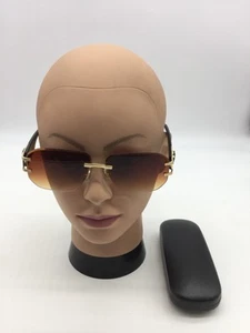 Occhiali da sole Versace moda trendy oro/nero 61-17-145 lenti marroni - Foto 1 di 9