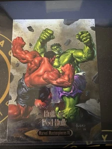 2023 marvel masterpieces xl hulk vs red hulk battle spectrum bs-15 - Picture 1 of 2