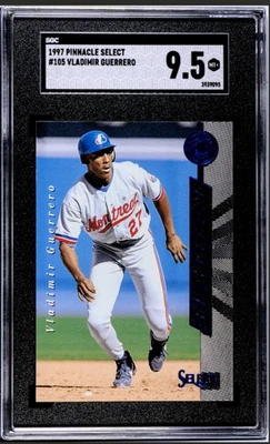 VLADIMIR GUERRERO 1997 Pinnacle Select #105 Rookie Card SGC 9.5 Pop 1 HOF Expos - Imagem 1 de 2