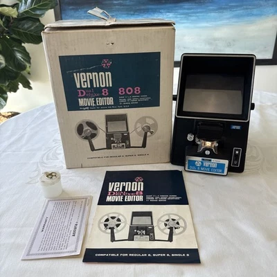 Editor de películas Vernon Dual Deluxe 8 808 Deluxe regular 8 Super 8 individual 8 Foto 1 de 4