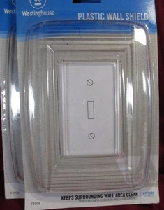 Westinghouse 74998 Durable Plastic Wall Shield 7-7/8 H x 5-3/8 L in. (2-Pack) - Picture 1 of 4