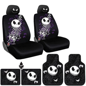 For Jeep Nightmare Before Christmas Jack 11pc Seat Covers & Floor Mats Set - Picture 1 of 13