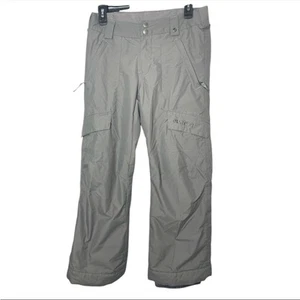 Burton Boy’s tracker white collection ski pants Gray dry ride Pants size Large - Picture 1 of 7