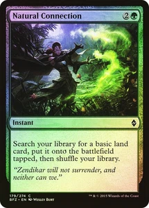 MTG FOIL Natural Connection  - Battle for Zendikar #179 - Picture 1 of 1