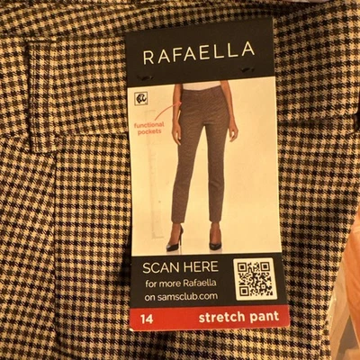 RAFAELLA Ladies Stretch Pants Rich Khaki Sz 14 NEW - Image 1 of 3