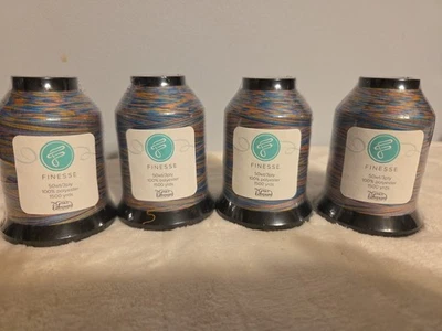 Grace Finesse Quilting Thread - Florance. Brand Neew 4 Spools/ 3 Ply - Image 1 of 3