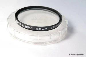 Used Super Albinar 55mm Cross-Screen Filter star sc - Picture 1 of 1