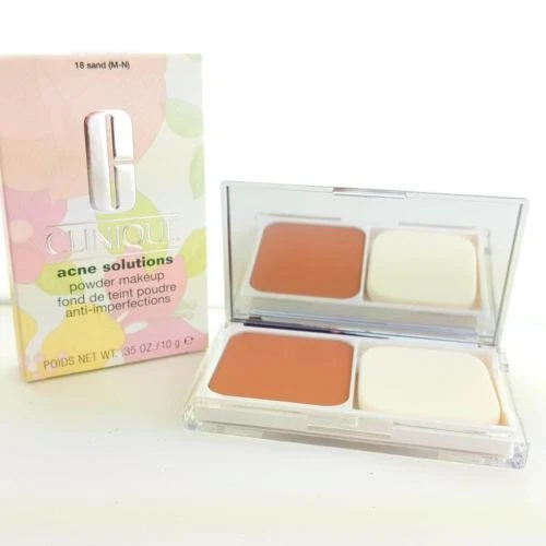 CLINIQUE ACNE SOLUTIONS POWDER MAKEUP - 18 SAND { M-N } - 0.35 OZ - Image 1 of 1