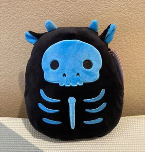 Squishmallow 8” Tegan The Cow Skeleton Blue NWT Halloween 2022 *SHIPS TODAY* - Picture 1 of 3