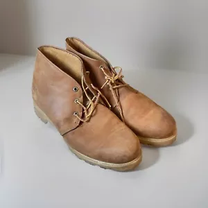 Timberland Vintage Chukka-Stil hellbraune Wildlederstiefel Herren 13 Made in USA Leder - Bild 1 von 7