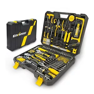 Home Tool Kit 220 Pcs Basic Household Auto Repair Tool Set With Toolbox Storage - Picture 1 of 9