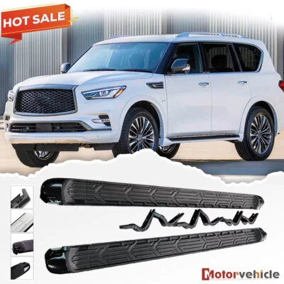 2 PCS Side Step For Nissan Armada Y62 2017-2024 Running Board Nerf Bar Guard - Изображение 1 из 4