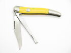 Vintage 1956-1988 Imperial Prov RI 4.25" Yellow Folding Fish Pocket Knife