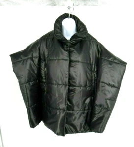 Aakasha Womens Black Artistic Avant-Garde Puffer Coat Jacket XS New w/tag - Picture 1 of 9