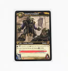 WOW TCG CCG Heroes of Azeroth LANDRO LONGSHOT LOOT Scratched Unknown If Redeemed - Picture 1 of 1