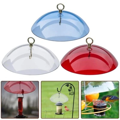 Custodia protettiva mangiatoia uccelli antipioggia cupola protettiva guardia con gancio con gancio